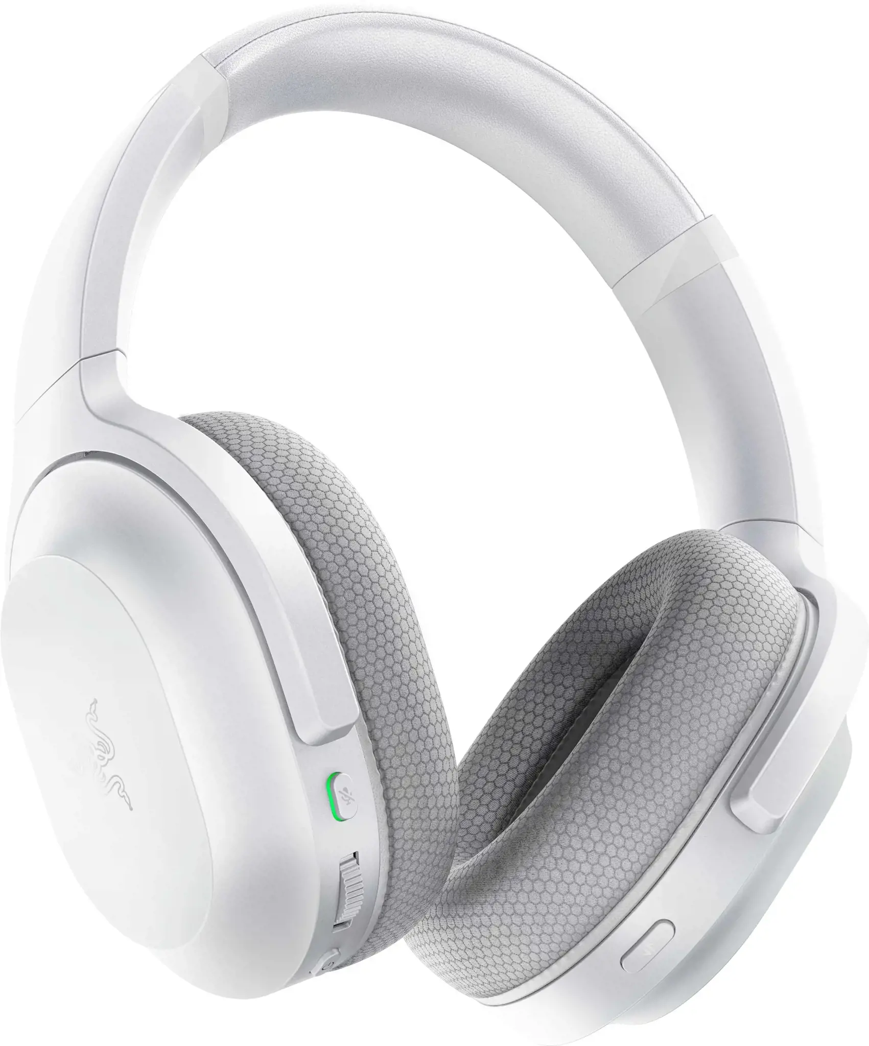 "Razer" žaidimų ausinės "Barracuda" Įmontuotas mikrofonas, "Mercury White", belaidės, per ausis, slopinančios triukšmą