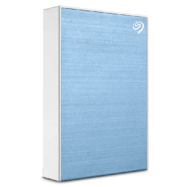"SEAGATE One Touch" 4 TB išorinis kietasis diskas su slaptažodžio apsauga, šviesiai mėlynos spalvos