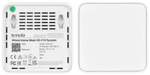 Tenda MX3 (2-PACK) mesh wi-fi system Dual-band (2.4 GHz / 5 GHz) Wi-Fi 6 (802.11ax) White 1 Internal