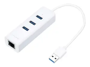 TP-Link UE330, USB 3.2 Gen 1 (3.1 Gen 1) Type-A, RJ-45, USB 3.2 Gen 1 (3.1 Gen 1) Type-A, 1000 Mbps, Balta, USB, Windows 10 Education, Windows 10 Education x64, Windows 10 Enterprise, Windows 10 Enterprise x64,...