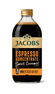 Kavos gėrimas JACOBS Espresso Caramel aromatizuotas, 485ml
