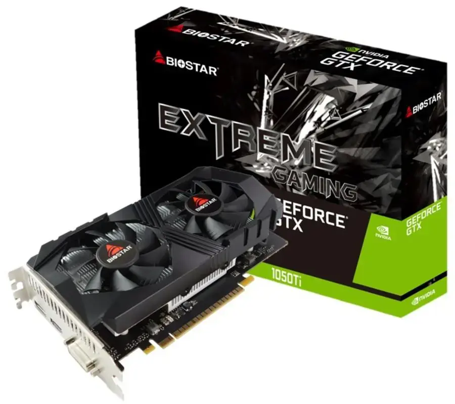 Vaizdo plokštė BIOSTAR GeForce GTX 1050 Ti 4 GB, GDDR5, VN1055TF41