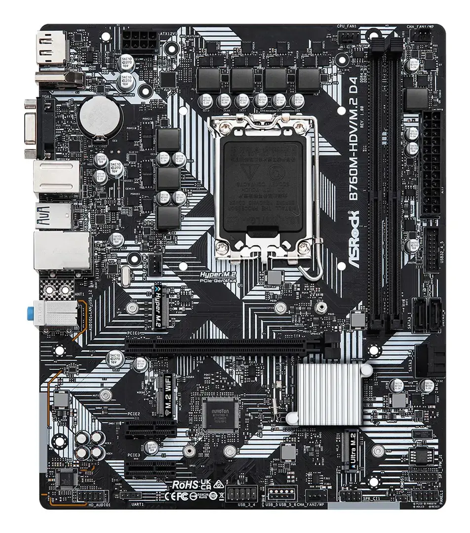 ASROCK B760M-HDV/M.2 D4 Socket 1700 DDR4 mATX