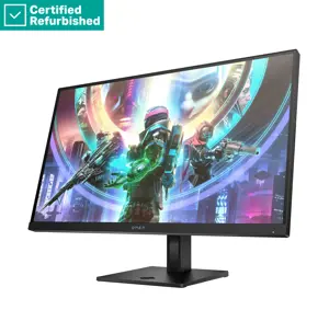RENEW SILVER OMEN by HP 27qs QHD Gaming Monitor - 27" 2560x1440 QHD 400-nit 240Hz AG, IPS, 2x HDMI/DisplayPort, 2x USB-A, speakers, height adjustable/tilt/pivot, 1 years