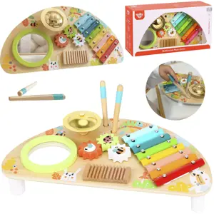 TOOKY TOY Daugiafunkcinis instrumentas (muzikos centras, ksilofonas, dantų krapštukai, tarka, būgna…