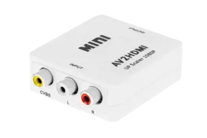Signalo keitiklis AV lizdas - CHINCH CVBS + AUDIO - HDMI lizdas