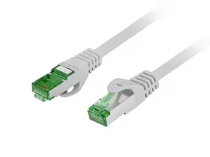 LANBERG Patchcord cat.7 S/FTP LSZH CU 0,25 m pilkos spalvos Fluke pass