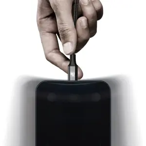 "Baseus Rapid" serijos "3-in-1" USB-C kabelis M+L+T 20W 1,5 m juodas (juodas)