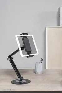 "Neomounts by Newstar" planšetinio kompiuterio stovas, Mobilusis telefonas/išmanusis telefonas, Planšetinis kompiuteris/UMPC, Pasyvus laikiklis, Stalas, Juodas