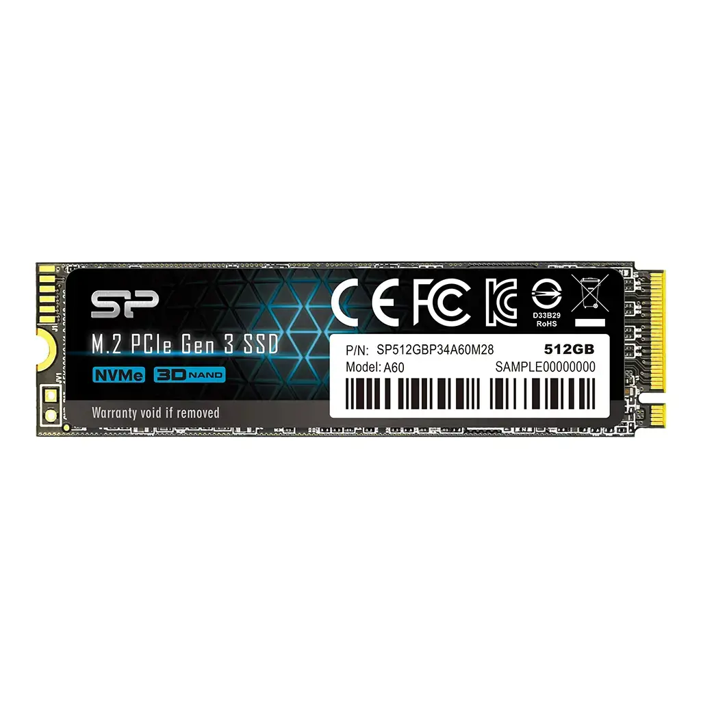 SSD diskas SILICON POWER A60 512 GB, M.2, PCI Express