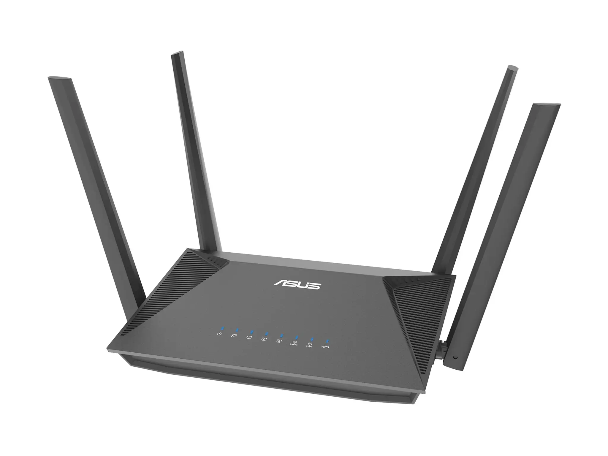 ASUS RT-AX52 AX1800 AiMesh, Wi-Fi 6 (802.11ax), Dual-band (2.4 GHz / 5 GHz), Ethernet LAN, Black, Tabletop router