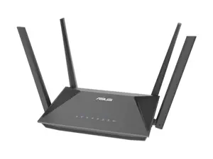 ASUS RT-AX52 AX1800 AiMesh, Wi-Fi 6 (802.11ax), Dual-band (2.4 GHz / 5 GHz), Ethernet LAN, Black, Tabletop router