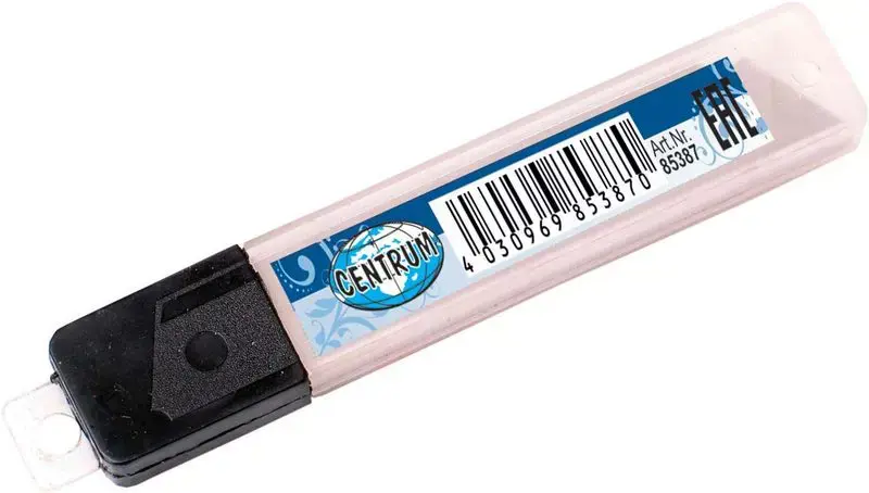 Ašmenys maketavimo peiliukui CENTRUM 9 mm (10 vnt.)