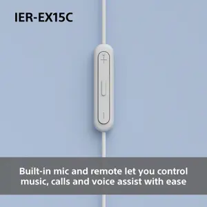 Sony headset IER-EX15C, white
