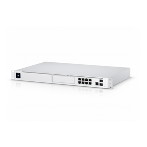 1U stovo tipo 10 Gb/s "UniFi" daugiafunkcinė sistema su 3,5" HDD išplėtimo funkcija ir 8 prievadų j…