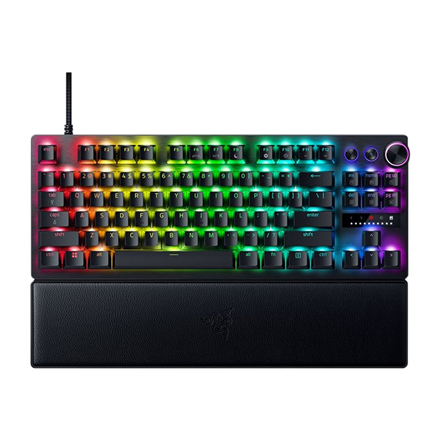 "Razer Huntsman V3 Pro" be klaviatūros žaidimų klaviatūra Laidinė JAV juoda analoginė optinė