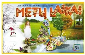 Lavinanti maxi dėlionė METŲ LAIKAI, 3-6 metų vaikams