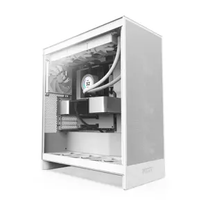 Case NZXT H7 Flow MidiTower ATX EATX MicroATX MiniITX Colour White CM-H72FW-01