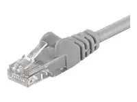 GB CAT6 TINKLO KABELIS U/UTP PILKOS SPALVOS 0,5 M