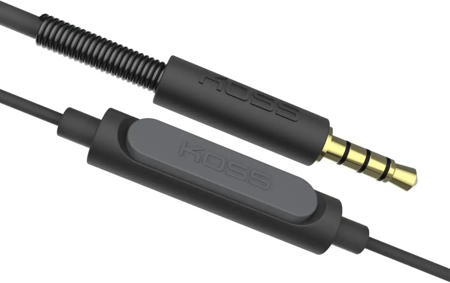 "Koss" laidinės ausinės KPH30iK, ant ausų, su mikrofonu, 3,5 mm, juodos spalvos