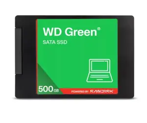 SSD WESTERN DIGITAL Green 500GB 3D NAND Read speed 545 MBytes/sec 2,5" MTBF 2000000 hours WDS500G5G…