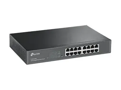 "TP-Link" 16 prievadų "Gigabit Easy Smart" tinklo komutatorius, valdomas, L2, "Gigabit Ethernet" (10/100/1000), montuojamas į stovą, 1U
