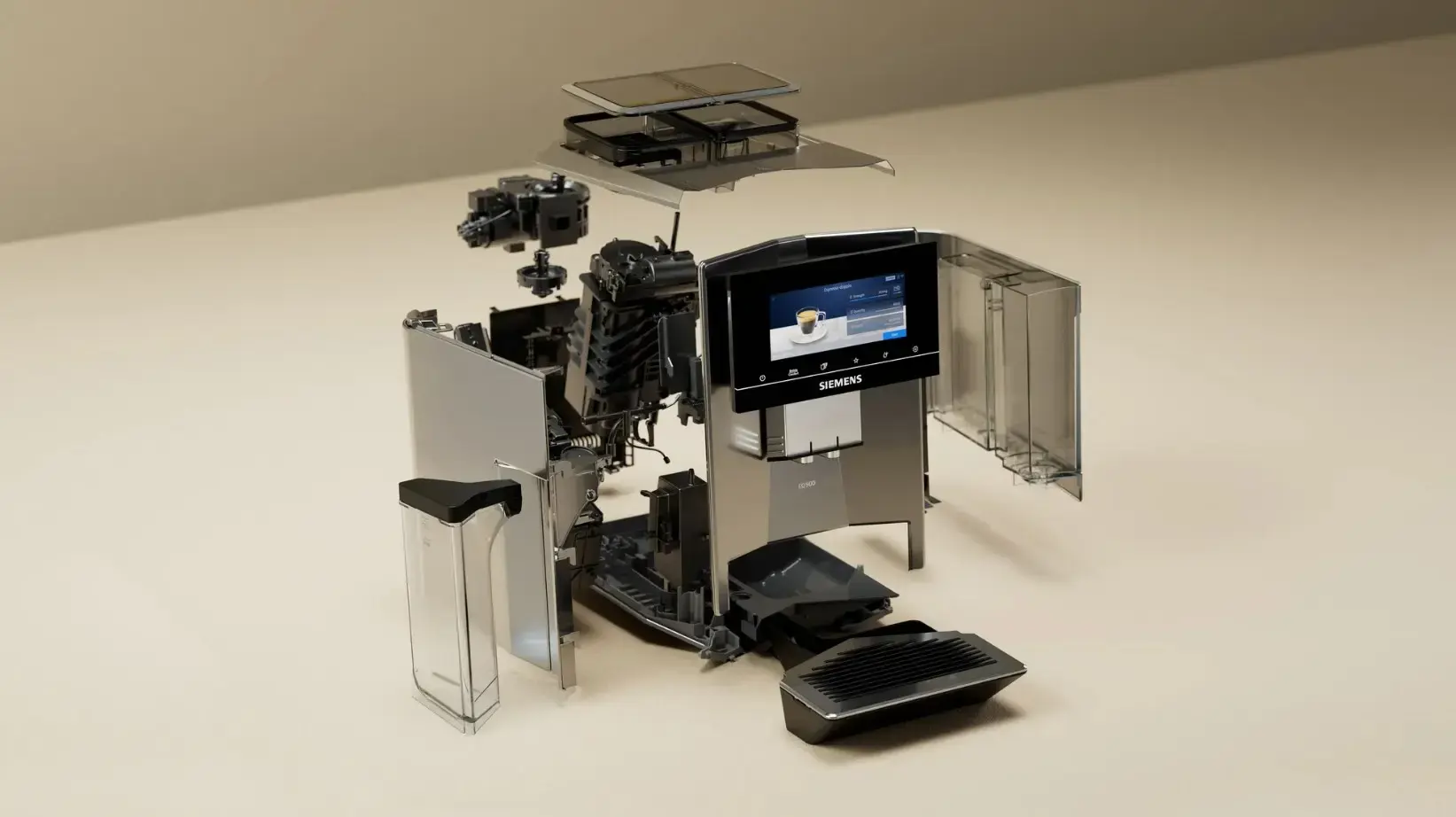 Kavos aparatas SIEMENS TQ907R05, 1500 W, Fully-auto