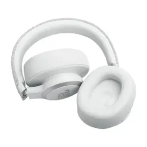 JBL belaidės ausinės "Live 770NC", baltos spalvos