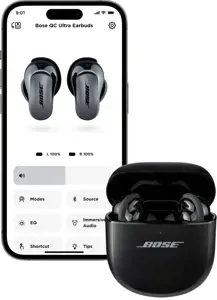 "Bose" belaidės ausinės "QuietComfort Ultra Earbuds", juodos spalvos