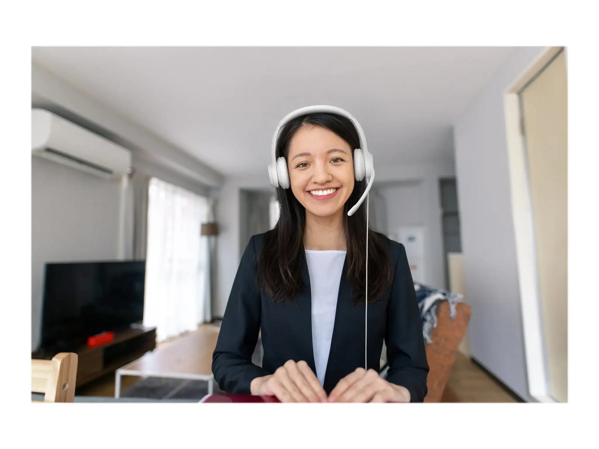 LOGITECH H390 laidinės ausinės - OFFWHITE - USB