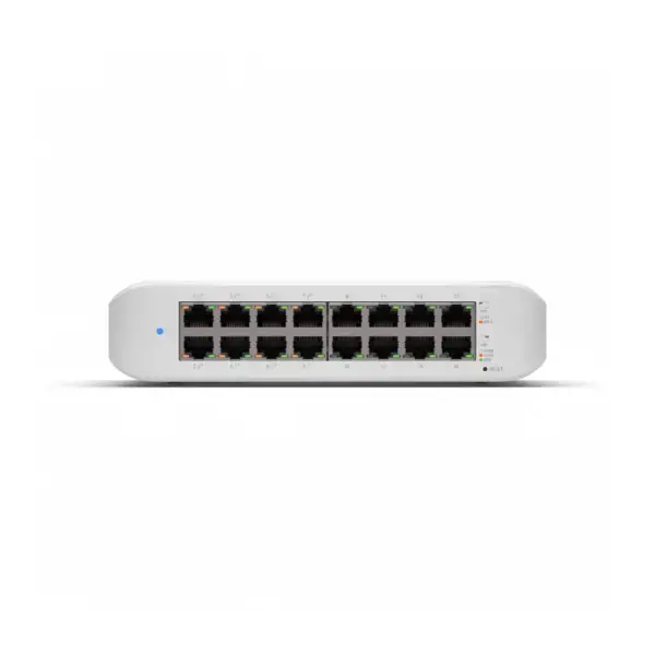 UBIQUITI UniFi Switch Lite 16 Gigabit RJ45 prievadų, įskaitant 8x 802.3at PoE+