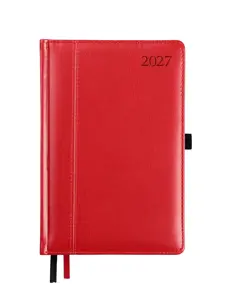 Kalendorius AMBASSADOR BLACK EDITION, 2027, PU, A5, raudona