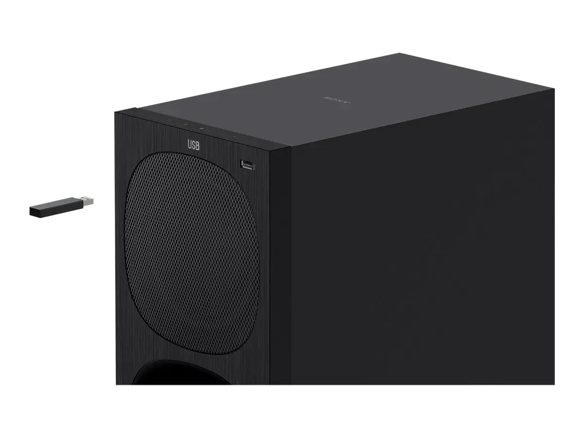 Sony HT-S20R, 5.1 channels, 400 W, Dolby Digital,Dolby Dual Mono, Active subwoofer, Wired, Black