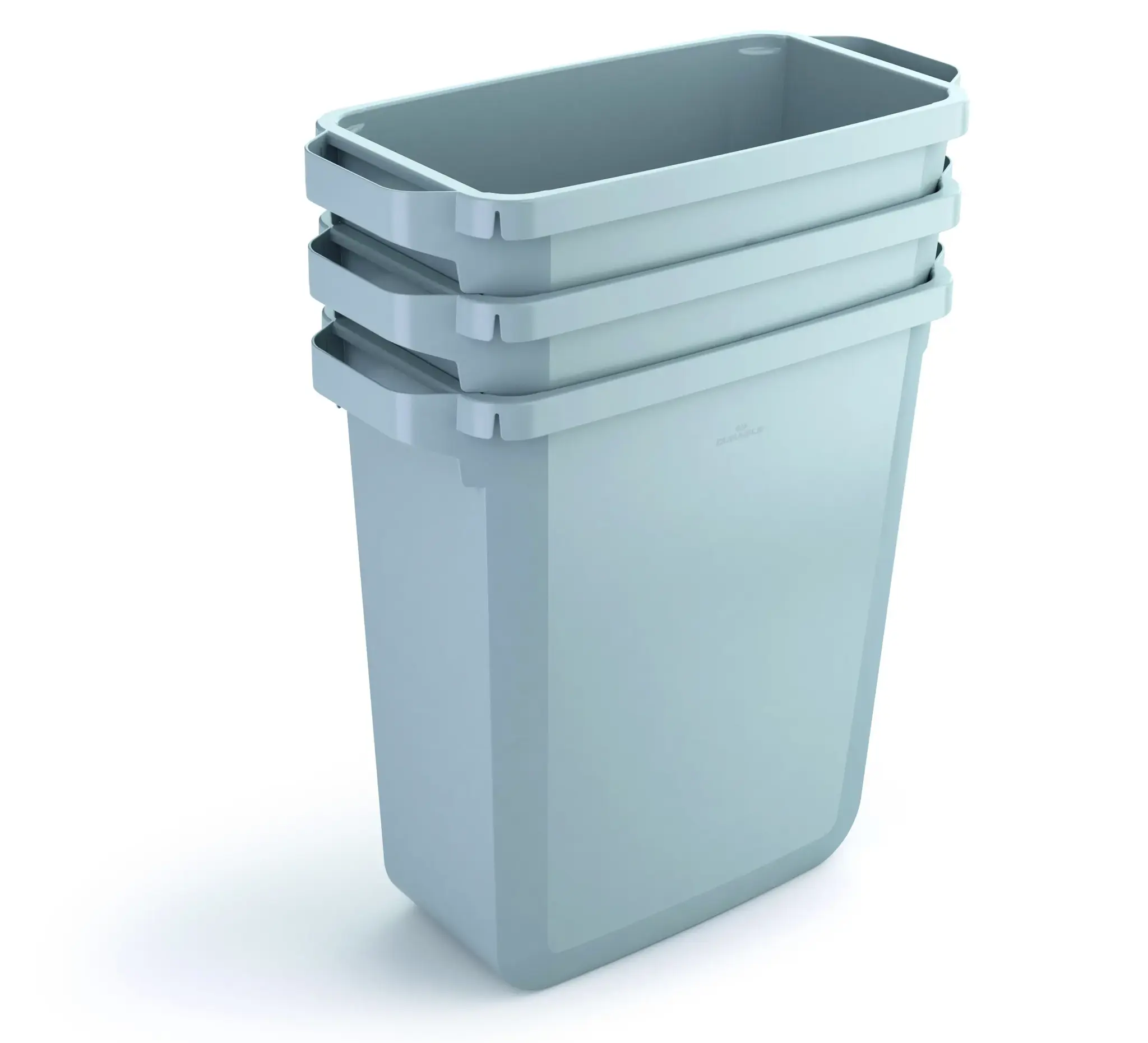Šiukšlių dėžė rūšiavimui DURABIN® 60L stačiakampė, pilka sp. (dangtis perkamas atskirai)