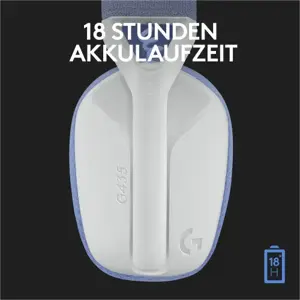 LOGITECH G435 LIGHTSPEED belaidės žaidimų ausinės - BALTOS spalvos