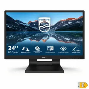 Monitorius Philips LCD monitor with SmoothTouch 242B9T/00, 60.5 cm (23.8"), 1920 x 1080 pixels, Full HD, IPS, 5 ms, Black