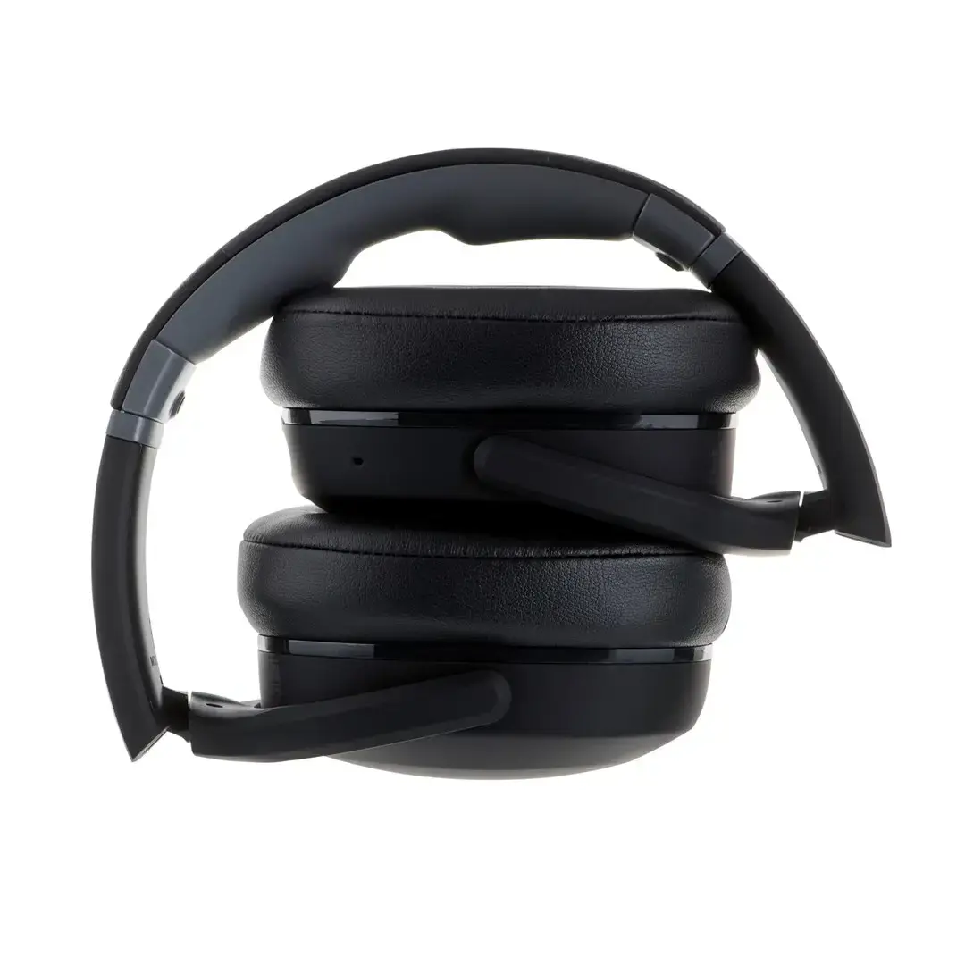 "Skullcandy" belaidės ausinės "Crusher Evo" su ausinėmis, galvos juosta, mikrofonu, tikra juoda spalva