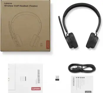 Lenovo Wireless VoIP Headset, Wireless, Office/Call center, 20 - 20000 Hz, 140 g, Headset, Black