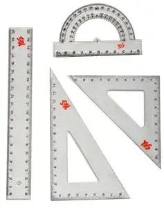 Liniuočių rinkinys YES 4 vnt, liniuotė 20 cm