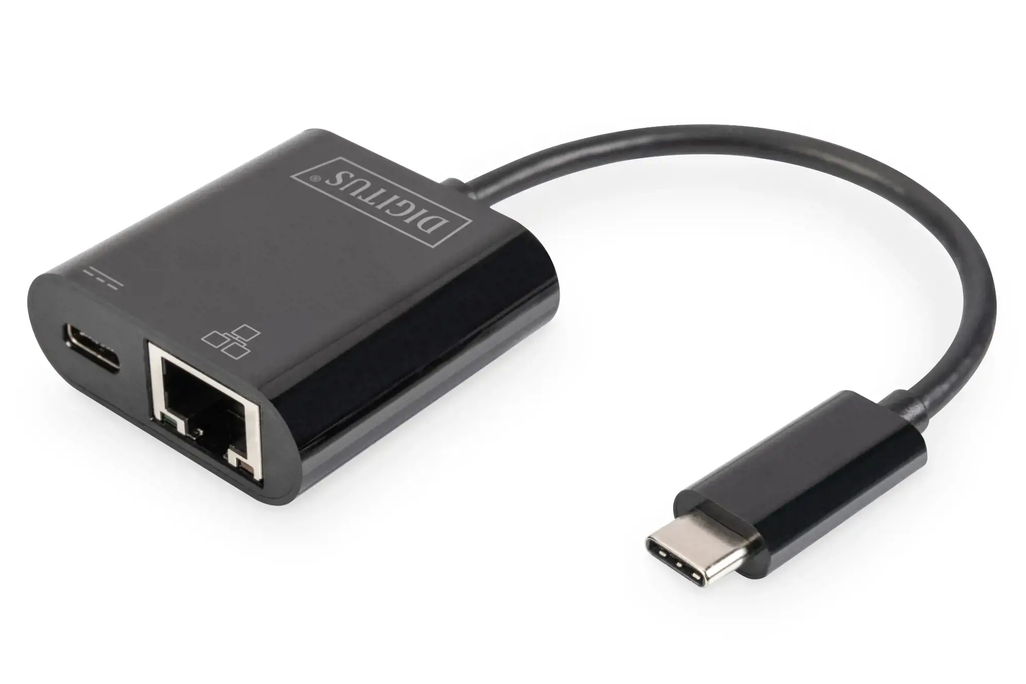 DIGITUS USB Type-C Gigabit Ethernet adapteris su Power Delivery palaikymu