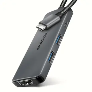 AXAGON HMC-5H USB-C 3.2 Gen 1 hub, 3x USB-A, 4K HDMI, PD 100W, 100cm USB-C cable