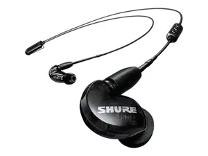 "Shure SE215" ausinės, juodos spalvos