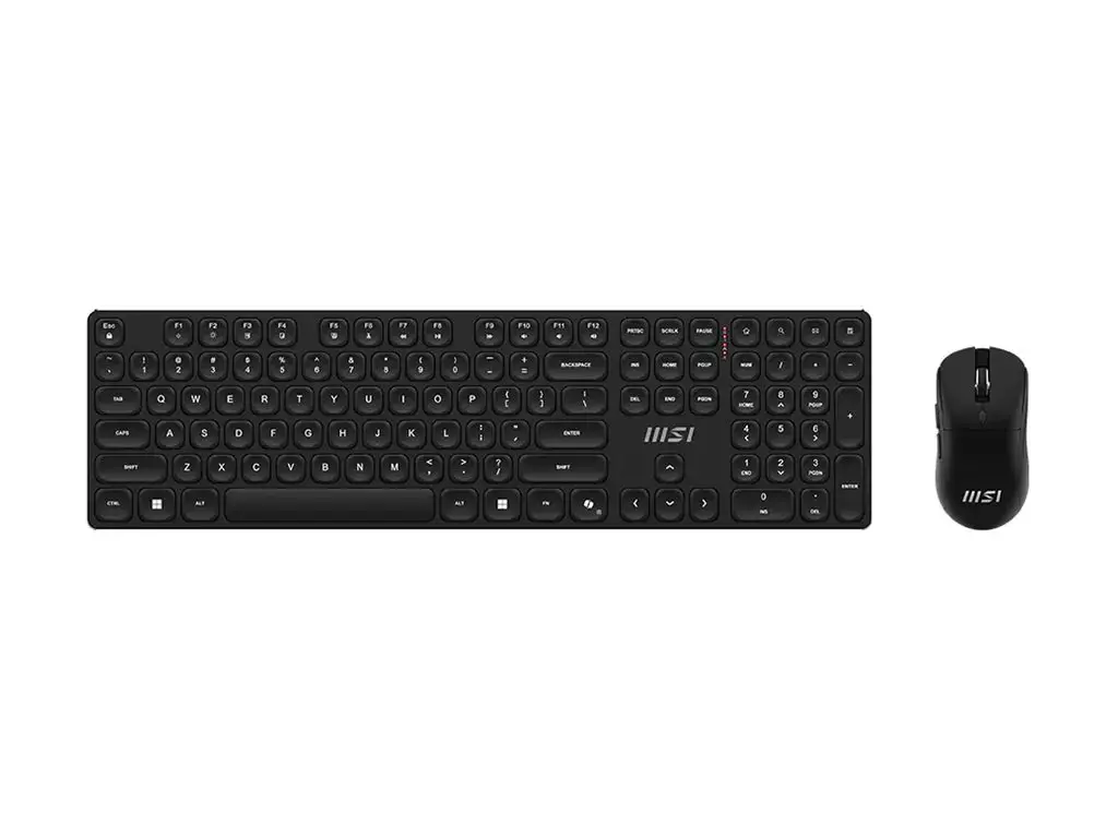 MSI | FORGE K210 | Keyboard and Mouse Set | Wireless | Mouse included | US | Scissor | Black