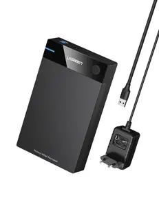 Ugreen 50422, HDD/SSD enclosure, 2.5/3.5", Serial ATA, Serial ATA II, Serial ATA III, 5 Gbit/s, USB…