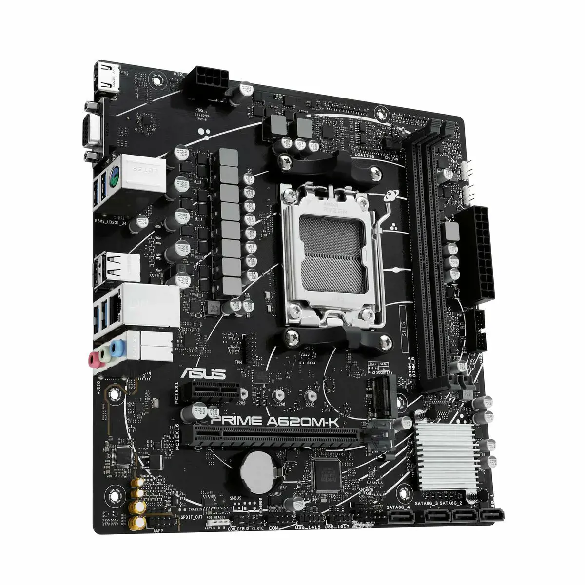 ASUS PRIME A620M-K AM5 2xDDR5 mATX MB 4xSATA 1xM.2