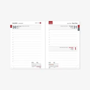 Kalendorius KANCLERIS Day 2026, PU, raudona