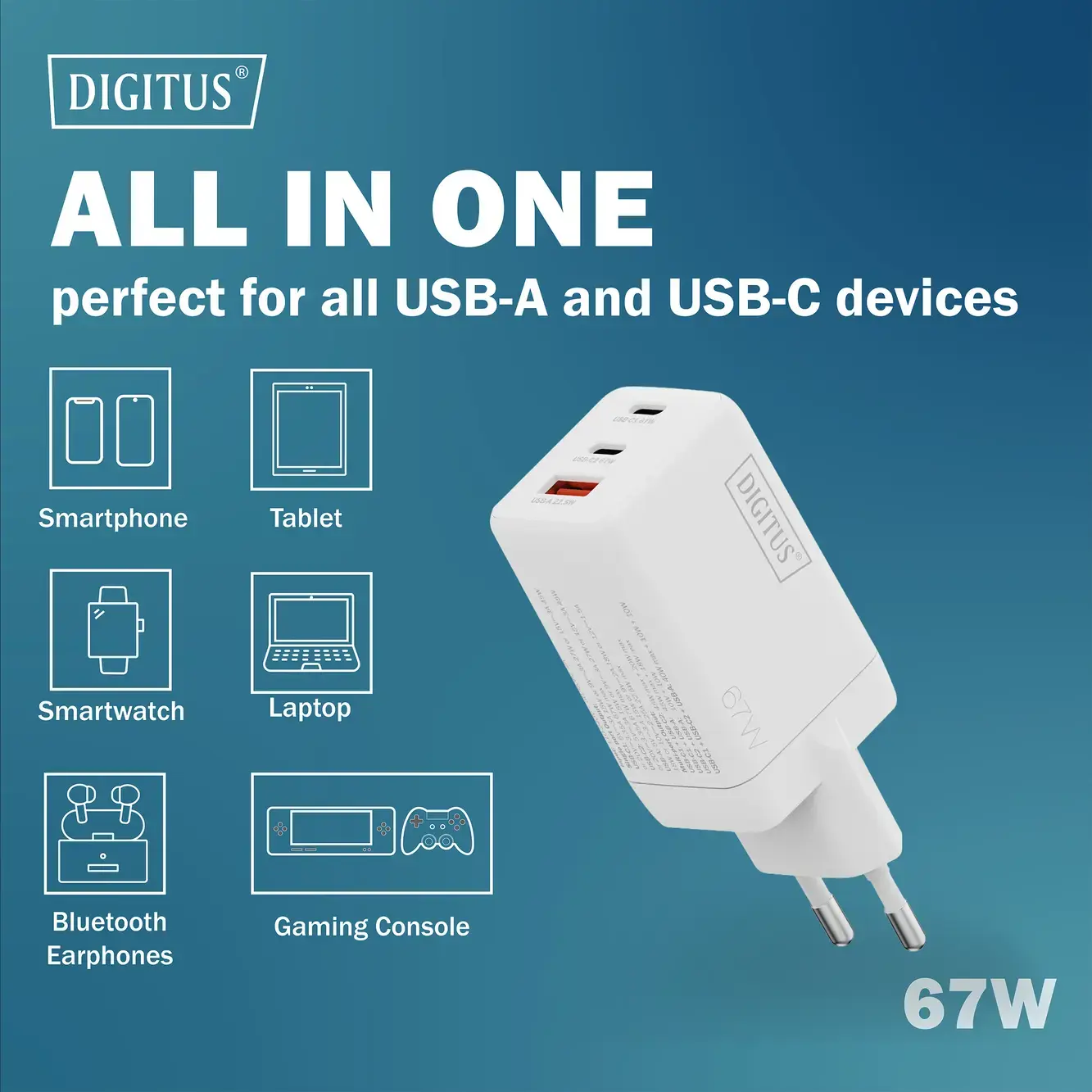 Digitus Battery charger, 67W | DA-10303