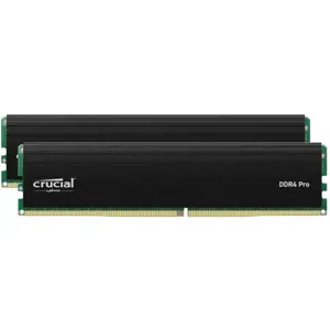 "Crucial Pro" 64GB rinkinys (2x32GB) DDR4-3200 UDIMM CL22 (16Gbit), EAN: 649528937797