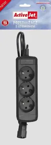 Activejet COMBO-IEC-3G/1,5 m ilgio maitinimo prailgintuvas su laidu
