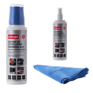 Activejet AOC-269 Ekrano valymo rinkinys 2in1 250 ml/20x20 cm